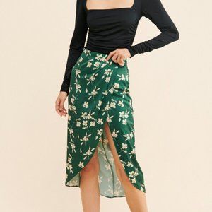 UO Kelly Tulip Wrap Skirt